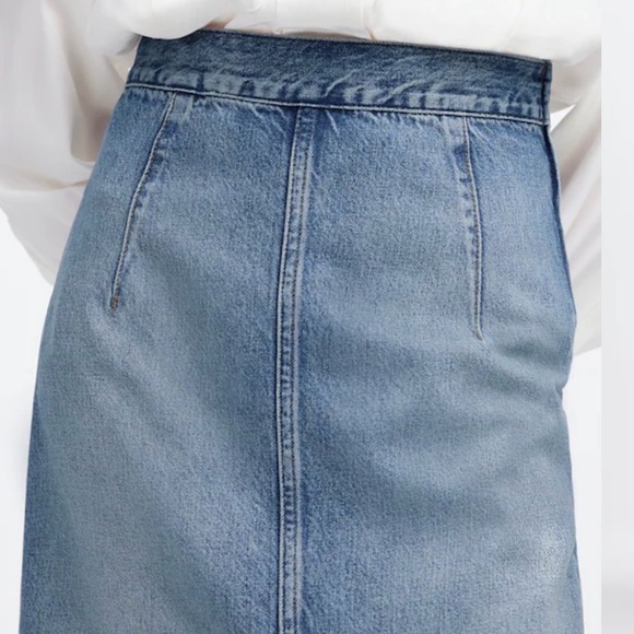 Madewell Denim Midi Skirt, size 27, NWT - Picture 5 of 7